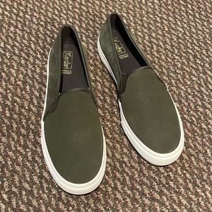 Keds suede slip on shoes